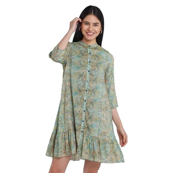 ZINK London Dress with Pockets Size M Button Up Fully Lined EUC - Picture 1 of 7